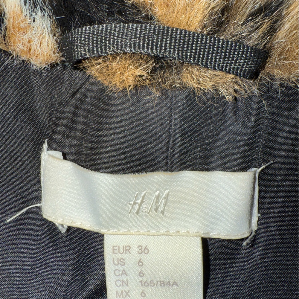 H&M Animal Print Teddy Jacket - Picture 3 of 3